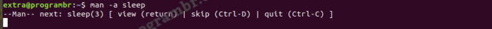 man -a sleep-1 command in linux
