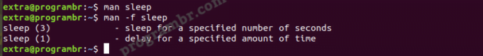 man-f-sleep command in linux