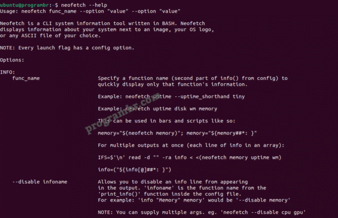 neofetch - help-command-in-linux