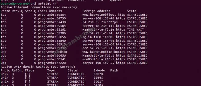 netstat - N-command-in-linux