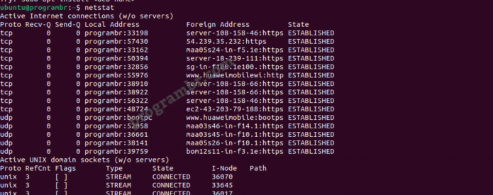 netstat command-in-linux