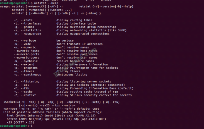 netstat - help-command-in-linux