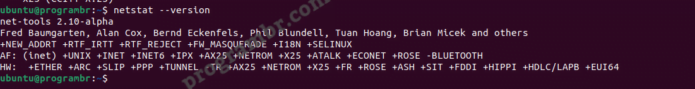 netstat - version-command-in-linux