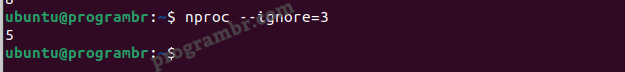 nproc-ignore-command-in-linux