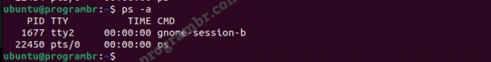 ps -a command-in-linux