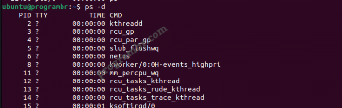 ps -d-command-in-linux