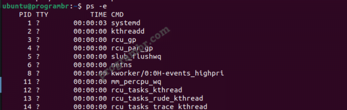 ps -e-command-in-linux