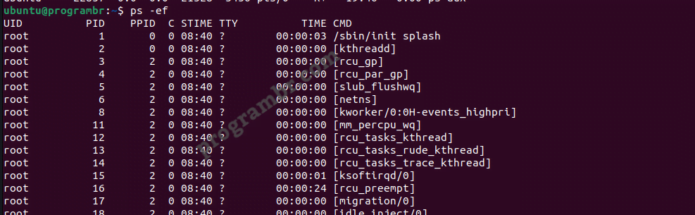 ps ef-command-in-linux