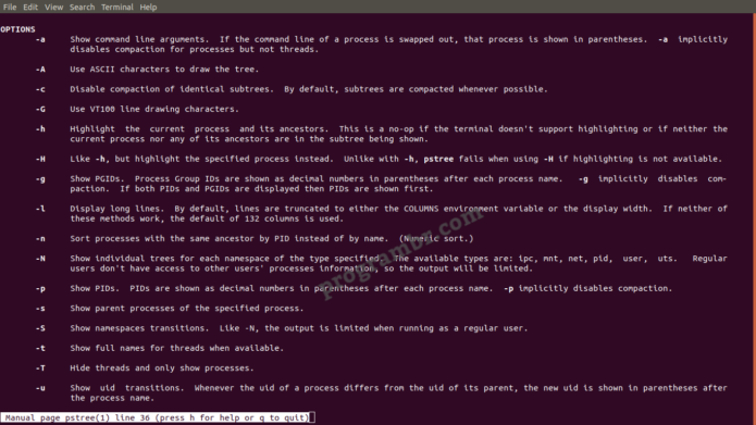pstree manual