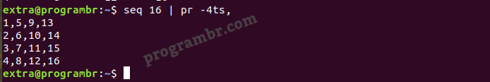 seq pr command in linux -3